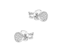 Crystal Silver Stud Earring STS-6466